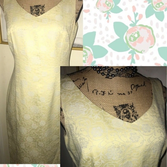 Vintage Isabel Ardee Floral Brocade Sheath Dress~8 - Picture 5 of 8